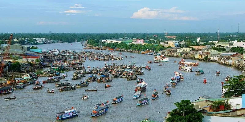 Chợ nổi Cái Răng ở Cần Thơ