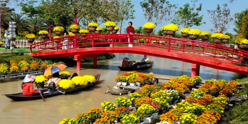 Tham quan Làng hoa Sa Đéc