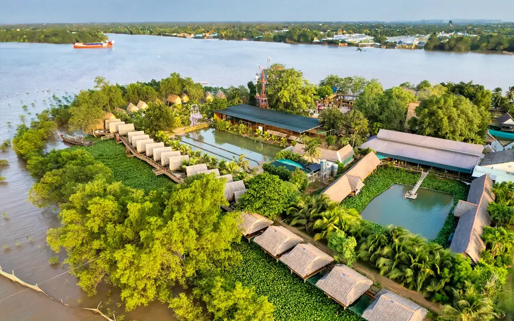 Toàn cảnh Khu du lịch Cồn Phụng
