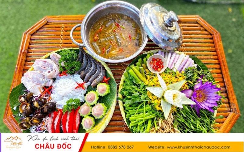 Lẩu mắm Châu Đốc An Giang ở Khu sinh thái Châu Đốc