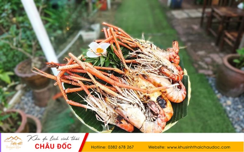 Tôm càng hấp nước dừa