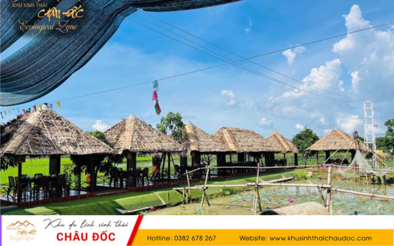 Không gian xanh mát tại Khu sinh thái Châu Đốc