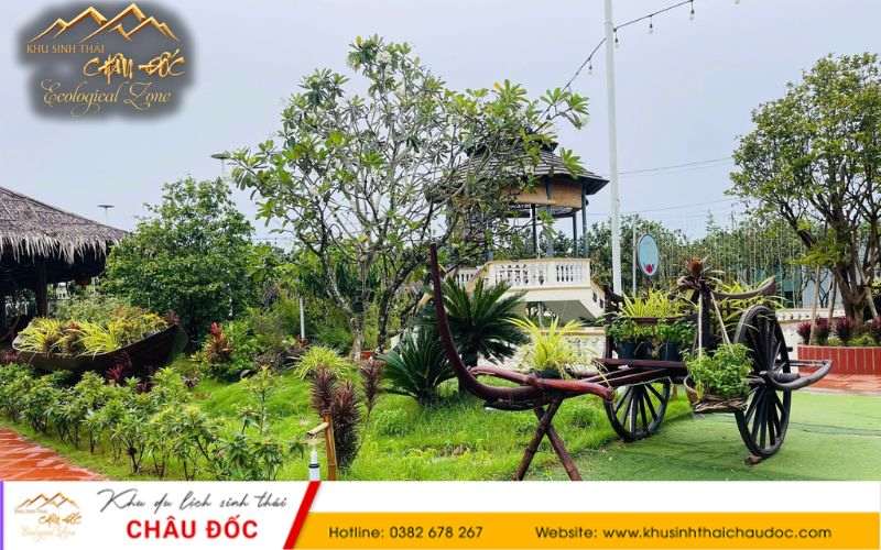 Không gian xanh tại Khu sinh thái Châu Đốc