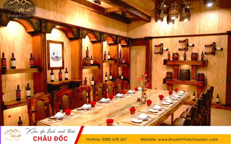 Không gian hầm rượu tại Khu sinh thái Châu Đốc